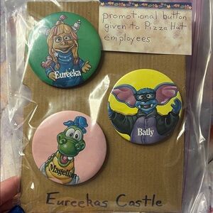 Eureeka's Castle Promotional Button Set